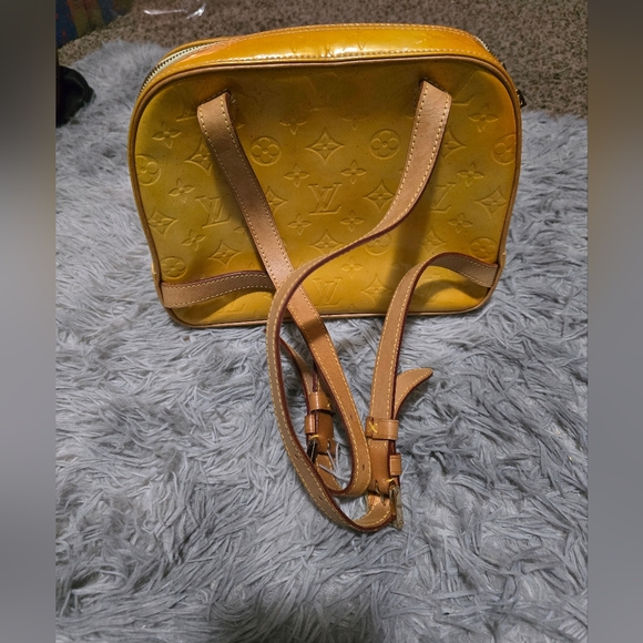 Louis Vuitton Yellow Marley Vernis 💛 Backpack (EUC)(SEE PICS)(RARE)(TH0920) - Picture 4 of 12